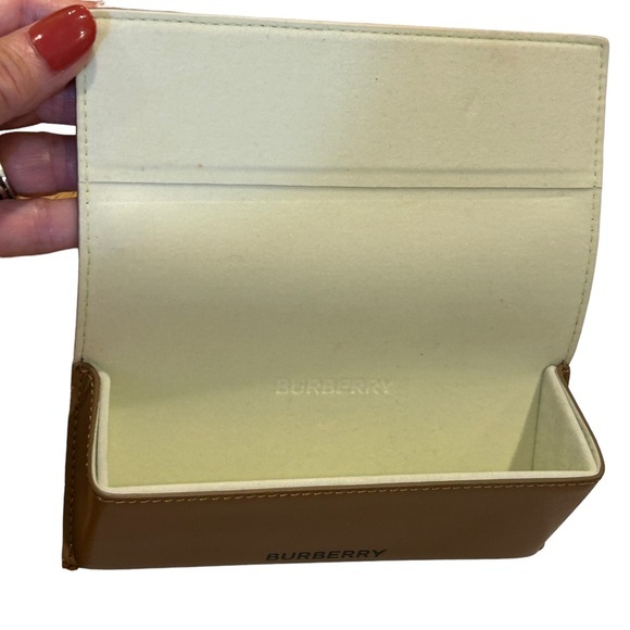Burberry‎ Tan Leather Eyeglass Case - Picture 3 of 7